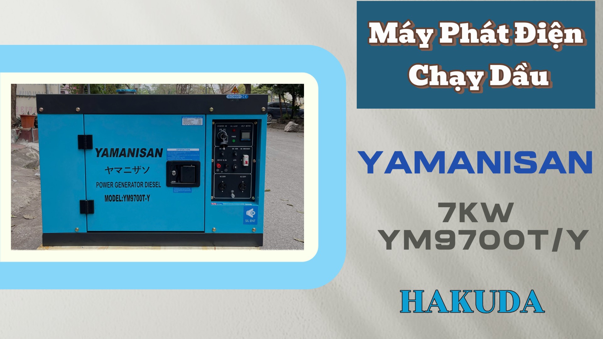 Ứng Dụng Máy Phát Điện Chạy Dầu 7Kw Yamanisan YM9700T/Y