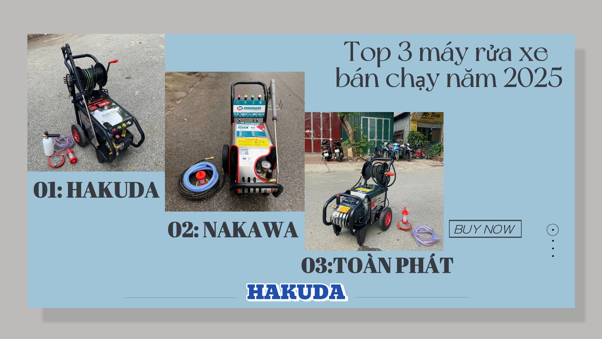 Top 3 Máy Rửa Xe Bán Chạy Mùa Mưa