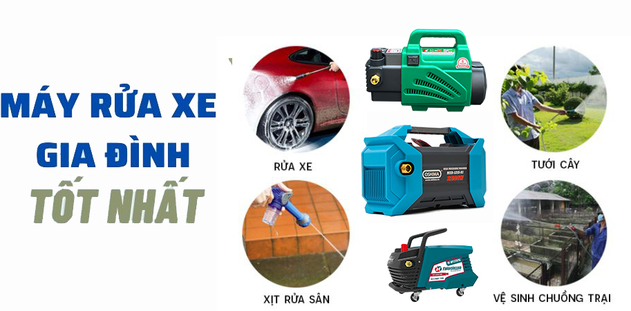 Nên mua máy rửa xe loại nào tốt nhất hiện nay?