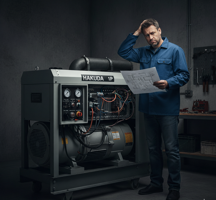 Cơ Chế Hoạt Động của Máy Phát Điện Chạy Dầu Hakuda:
