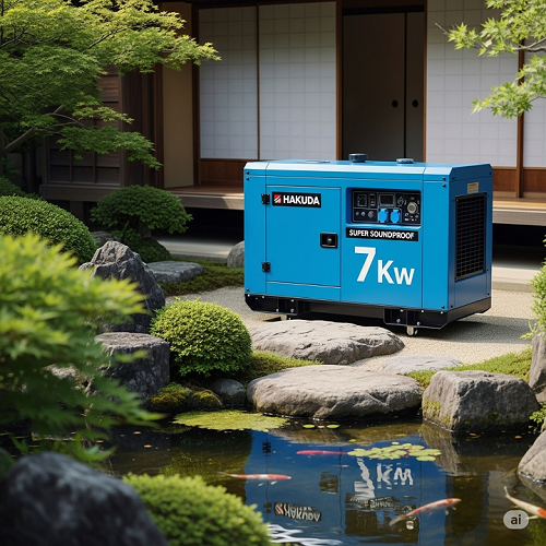 Máy Phát Điện 7Kw Chạy Dầu Hakuda HKD7000P1 Pro Siêu Cách Âm, Êm Ái Vượt Trội