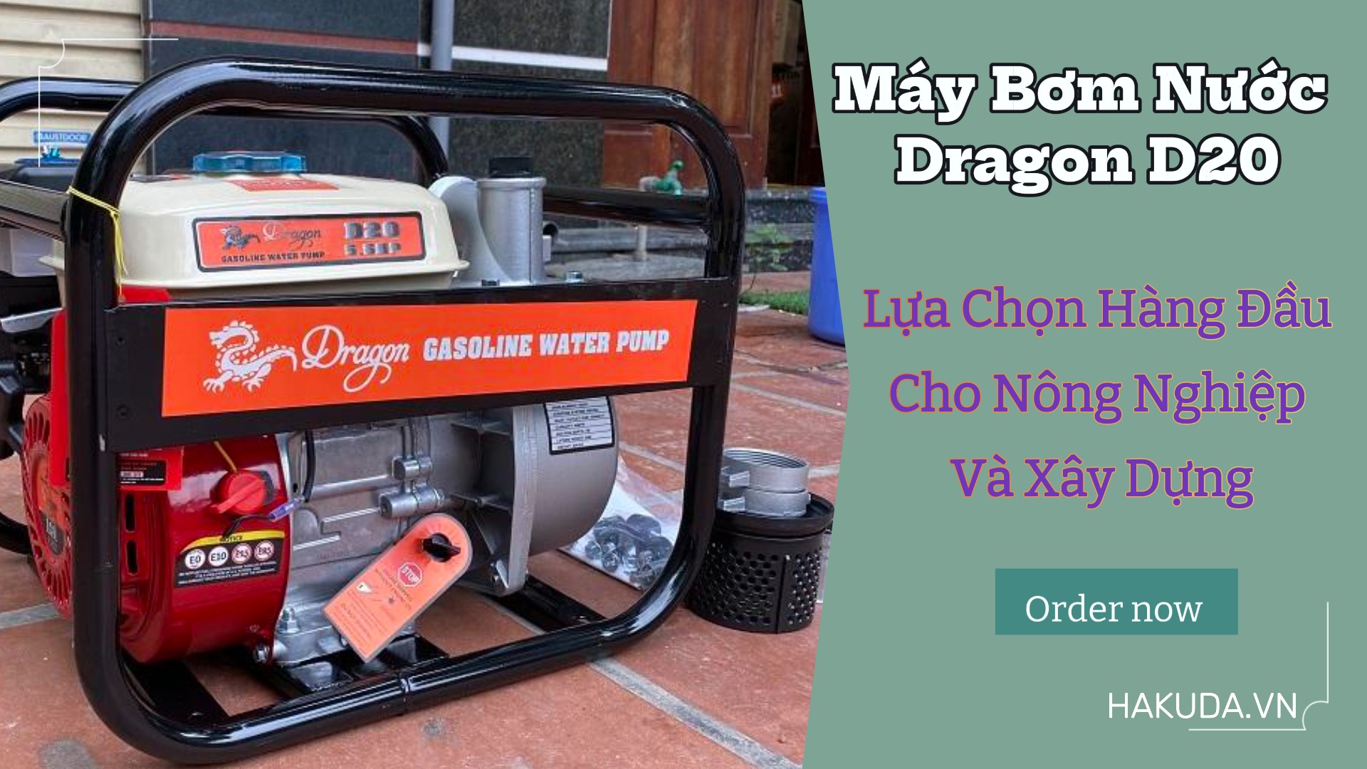 Máy Bơm Nước Dragon D20- Lựa Chọn Hàng Đầu Cho Nông Nghiệp Và Xây Dựng