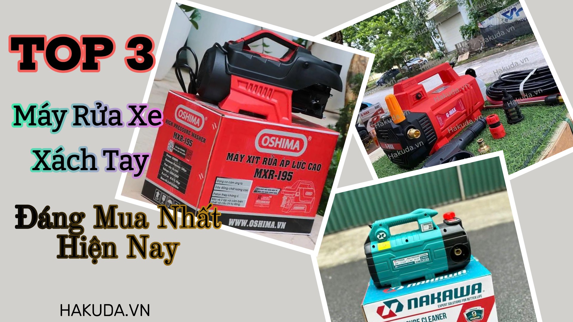 Top 3 Máy Rửa Xe Xách Tay Đáng Mua Nhất Hiện Nay