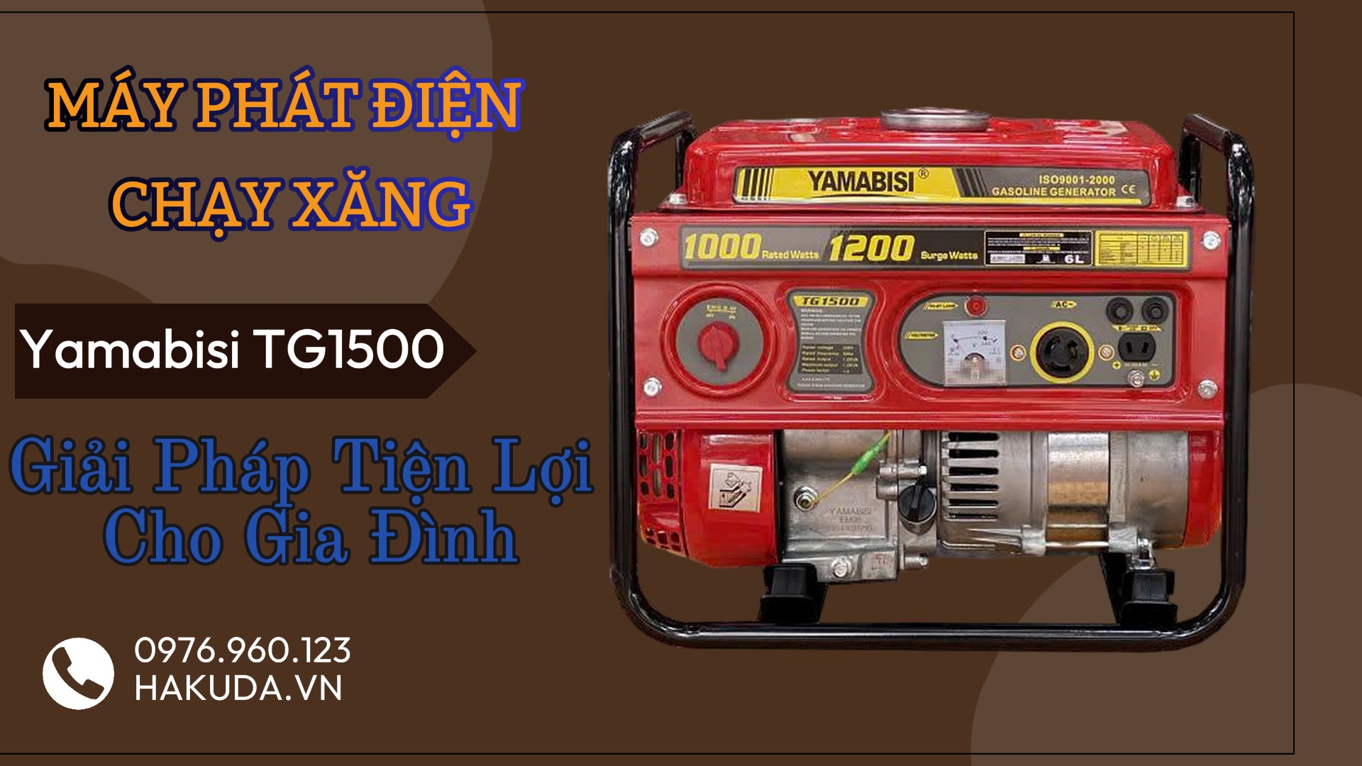 Máy Phát Điện 1kw Chạy Xăng Yamabisi TG1500 – Giải Pháp Tiện Lợi Cho Gia Đình