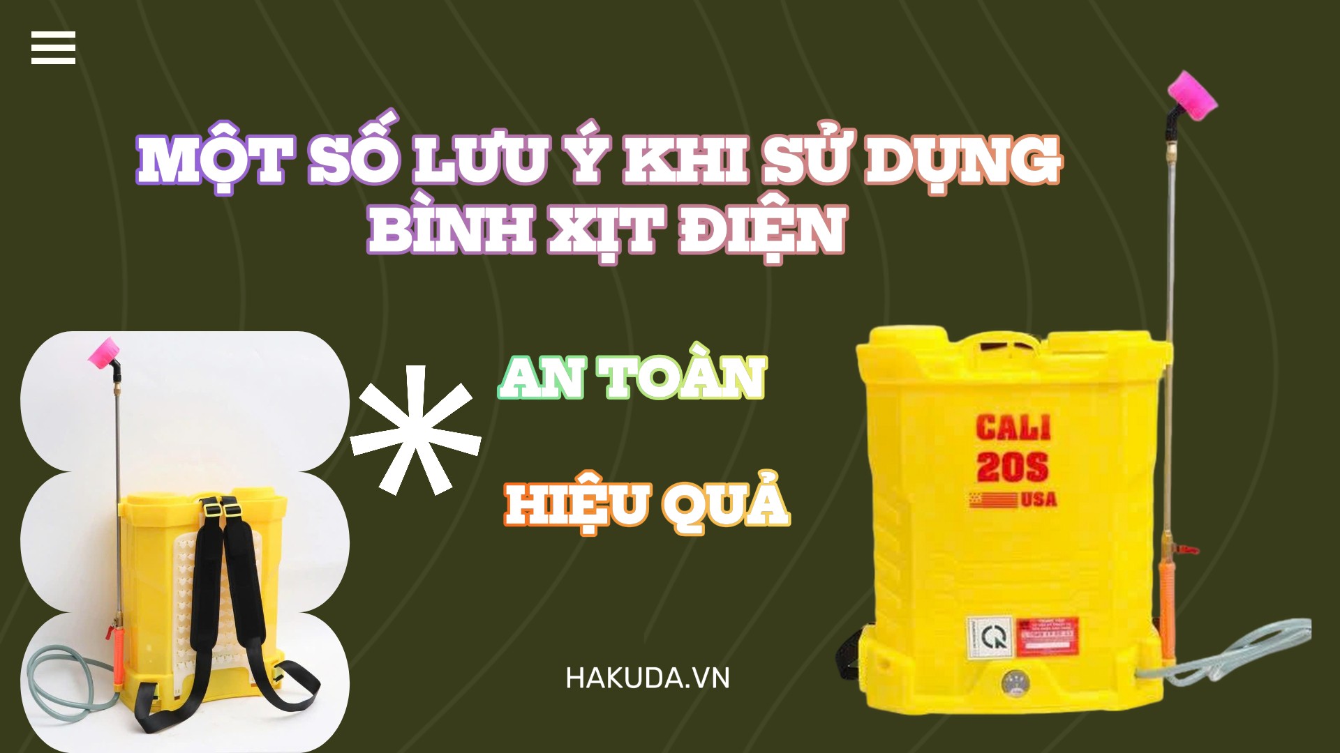 Một Số Lưu Ý Khi Sử Dụng Bình Xịt Điện An Toàn Hiệu Quả