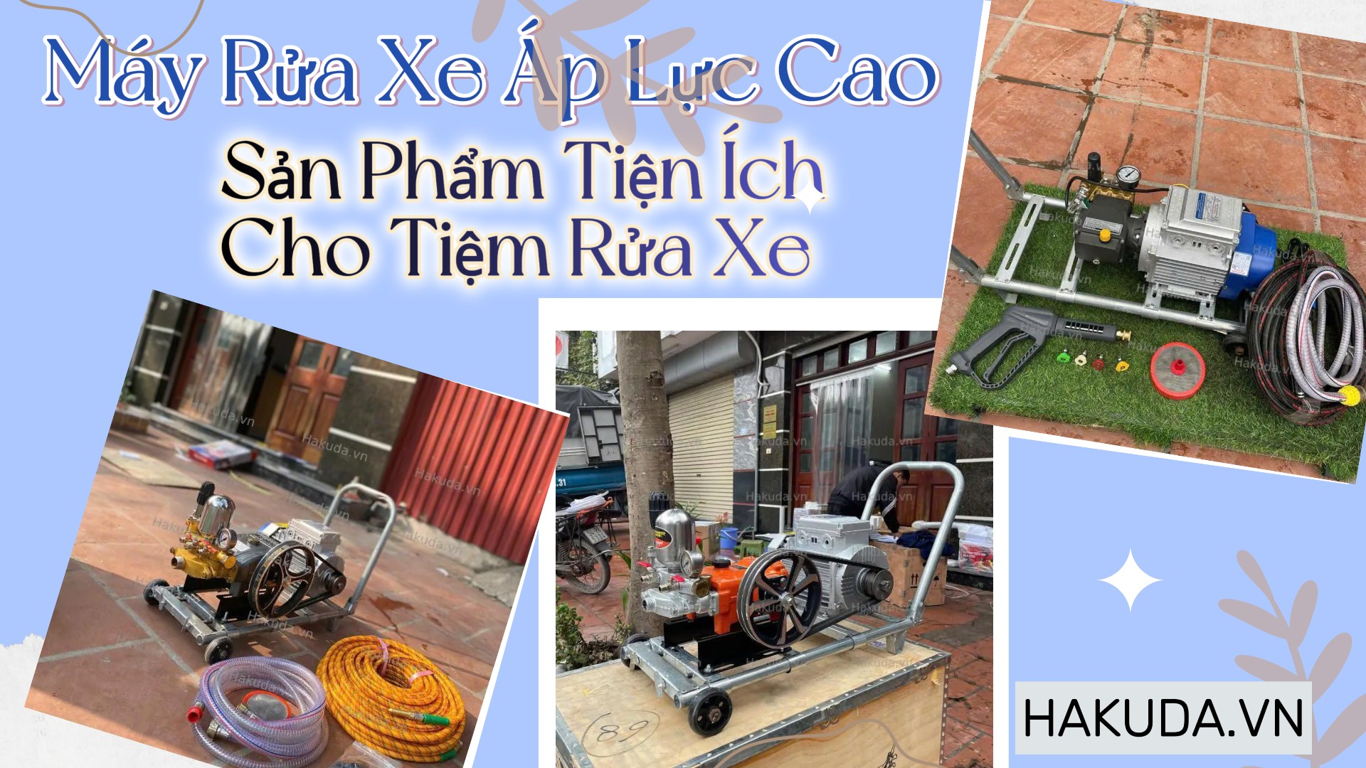 Máy Rửa Xe Áp Lực Cao - Sản Phẩm Tiện Ích Cho Tiệm Rửa Xe