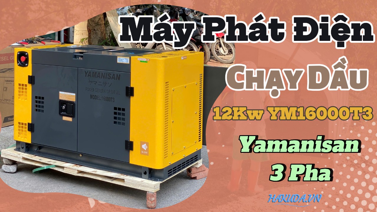 Máy Phát Điện Chạy Dầu 12Kw YM16000T3 Yamanisan 3 Pha