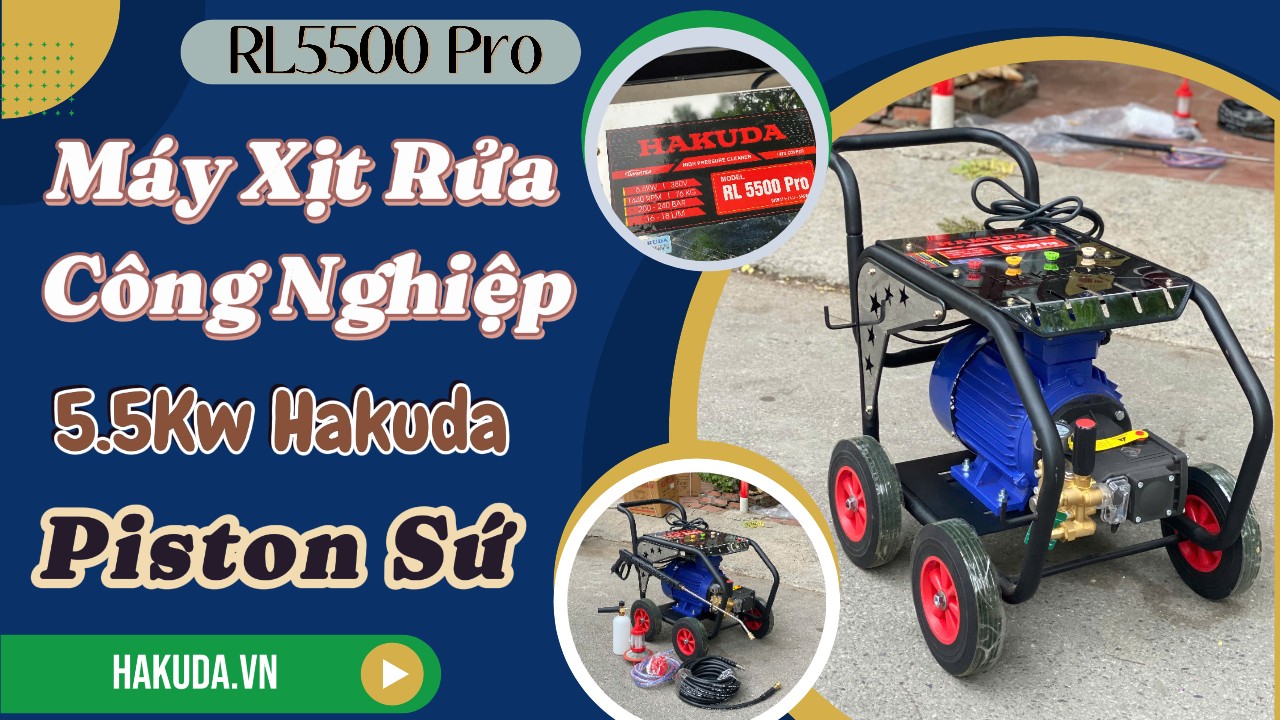 Máy xịt rửa công nghiệp Hakuda RL5500 Pro