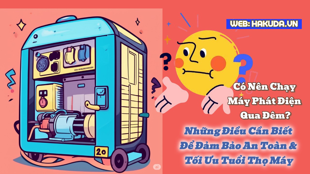 Có Nên Chạy Máy Phát Điện Qua Đêm? Những Điều Cần Biết Để Đảm Bảo An Toàn và Tối Ưu Tuổi Thọ Máy