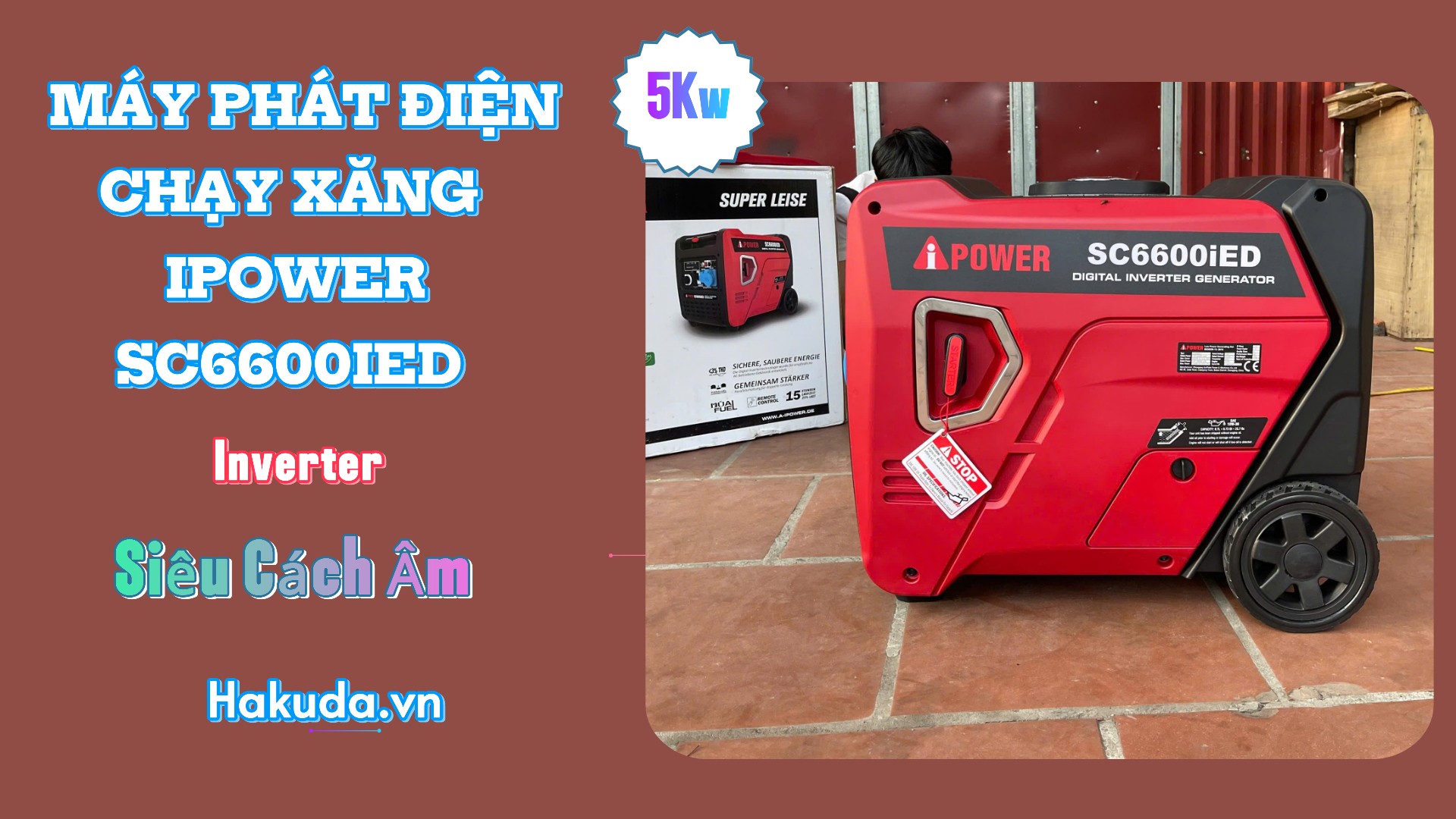 Ưu Điểm Máy Phát Điện Chạy Xăng 5Kw Ipower SC6600iED Inverter Siêu Cách Âm