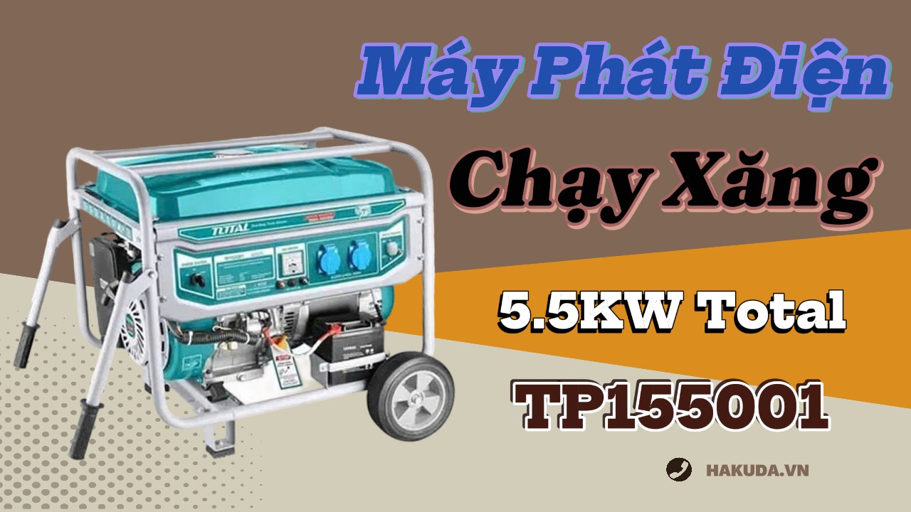 Máy Phát Điện Chạy Xăng 5.5KW Total TP155001 - Nguồn Điện Dự Phòng Tiện Lợi Và Hiệu Quả