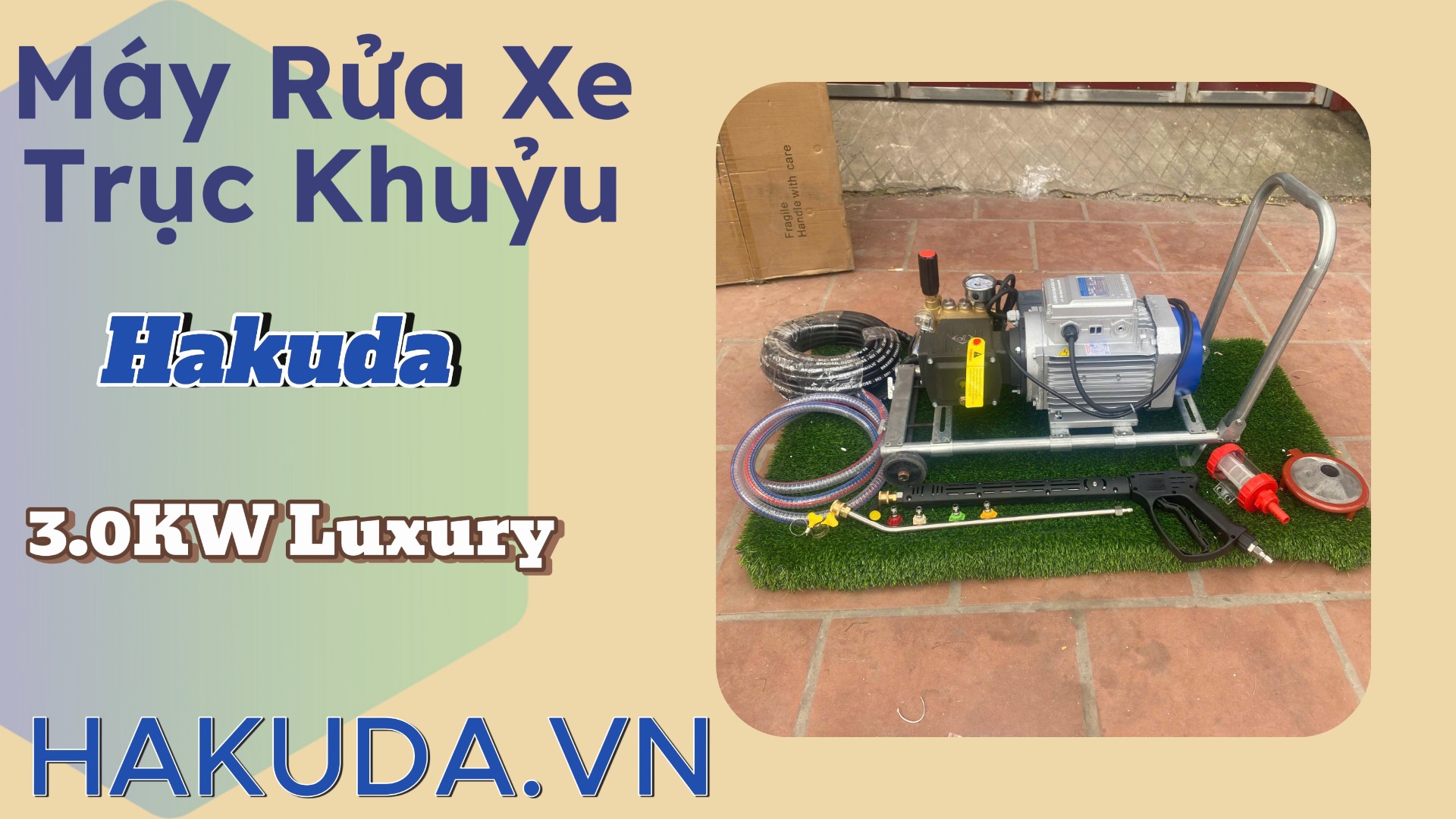 Máy Rửa Xe Trục Khuỷu Hakuda 3.0KW Luxury - Những Ưu Điểm Vượt Trội