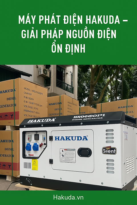 MÁY PHÁT ĐIỆN HAKUDA – GIẢI PHÁP NGUỒN ĐIỆN ỔN ĐỊNH CHO MỌI NHU CẦU!