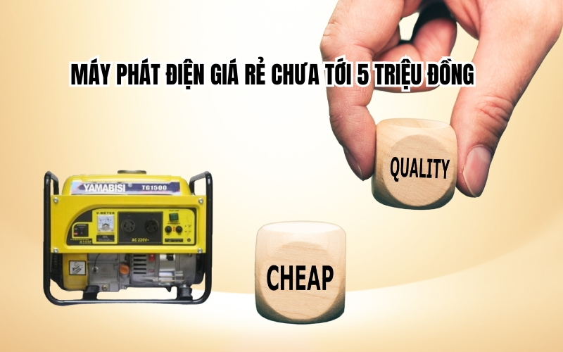 Máy phát điện giá rẻ chưa tới 5 triệu đồng
