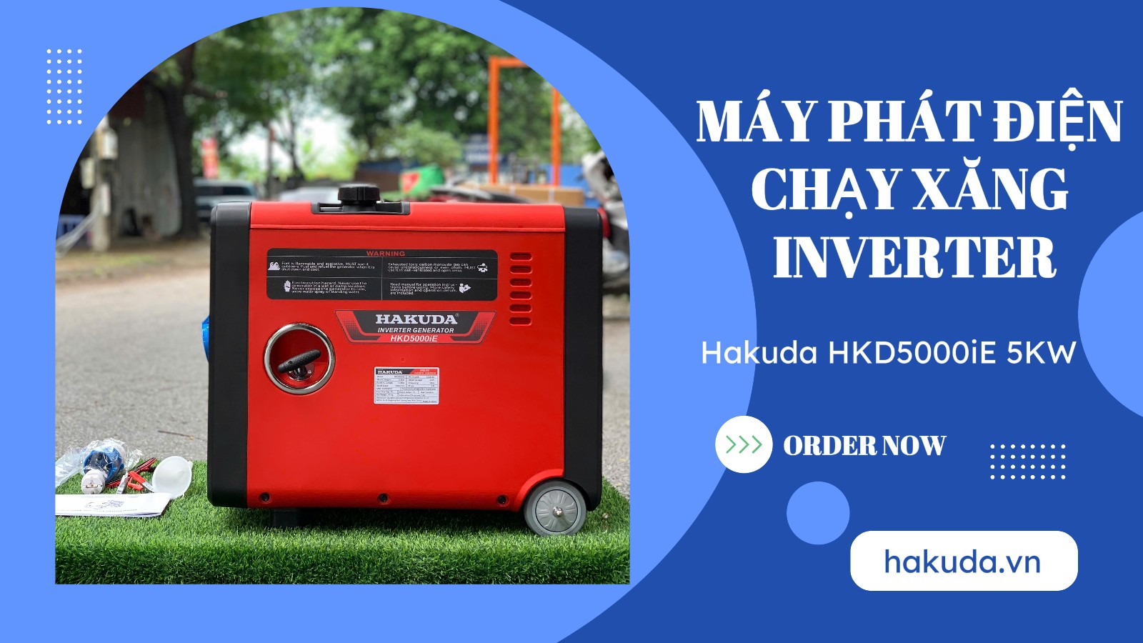 Máy Phát Điện Inverter 5KW Hakuda HKD5000iE: Đỉnh Cao Công Nghệ