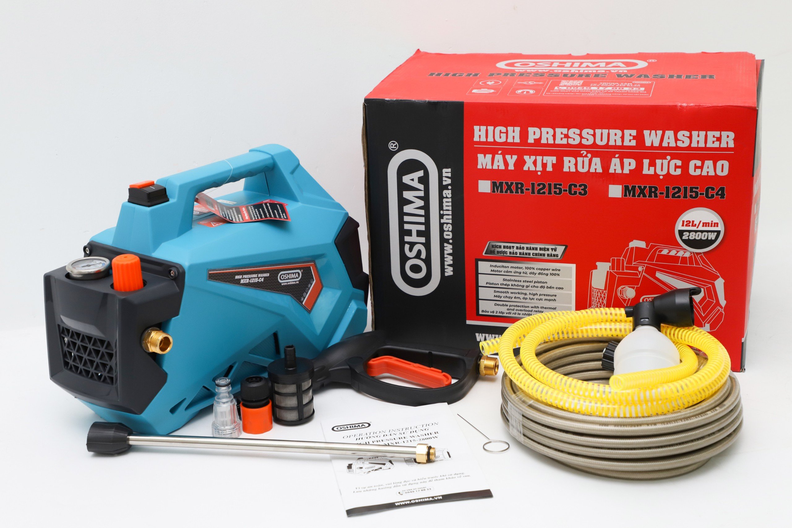 Top 3 Máy Rửa Xe Gia Đình Hiệu Oshima Mới Nhất - Chất Lượng Nhất Thị Trường