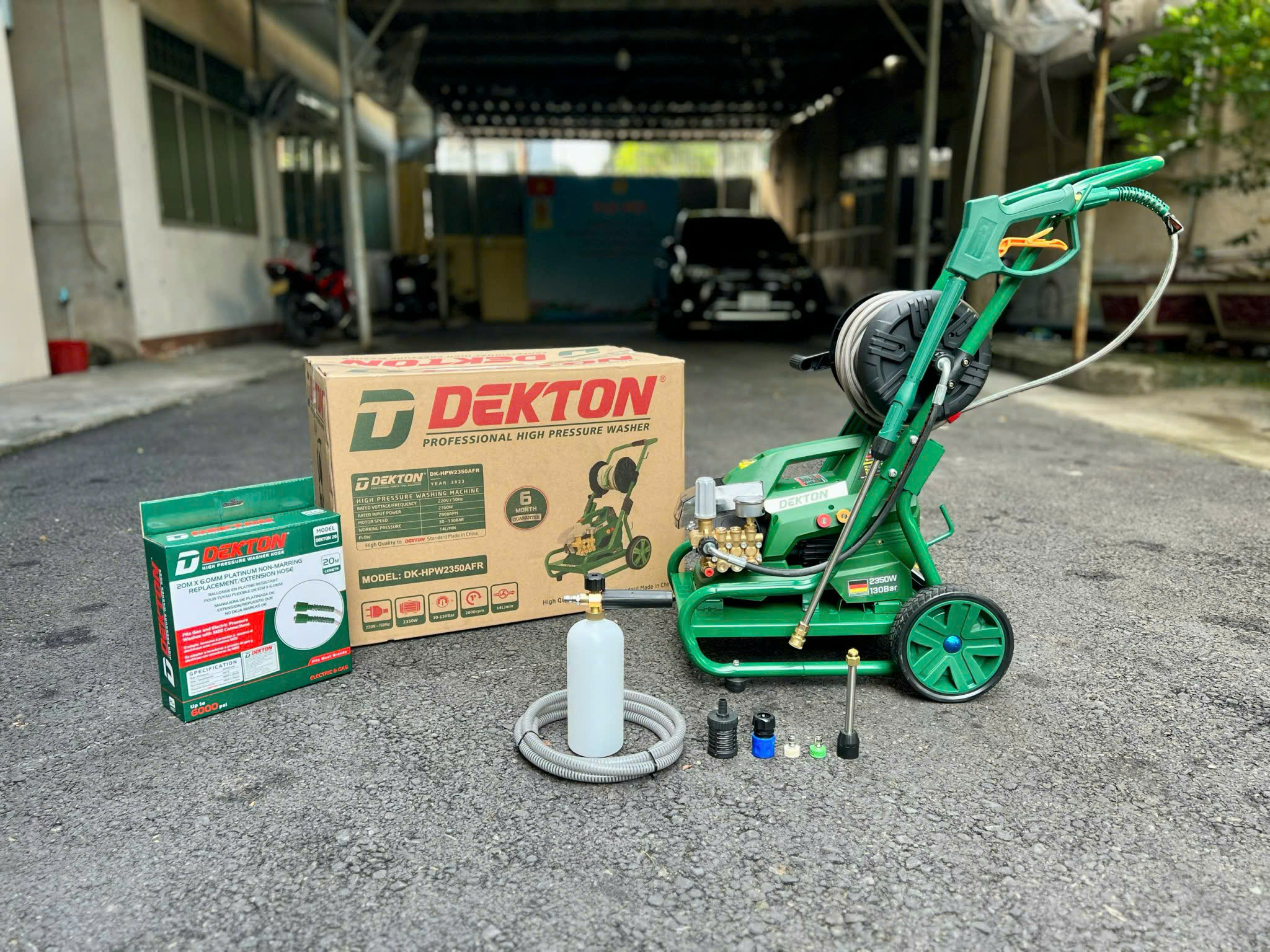 Máy rửa xe cao áp 2350W Dekton DK-HPW2350AFR - Sức mạnh làm sạch vượt trội