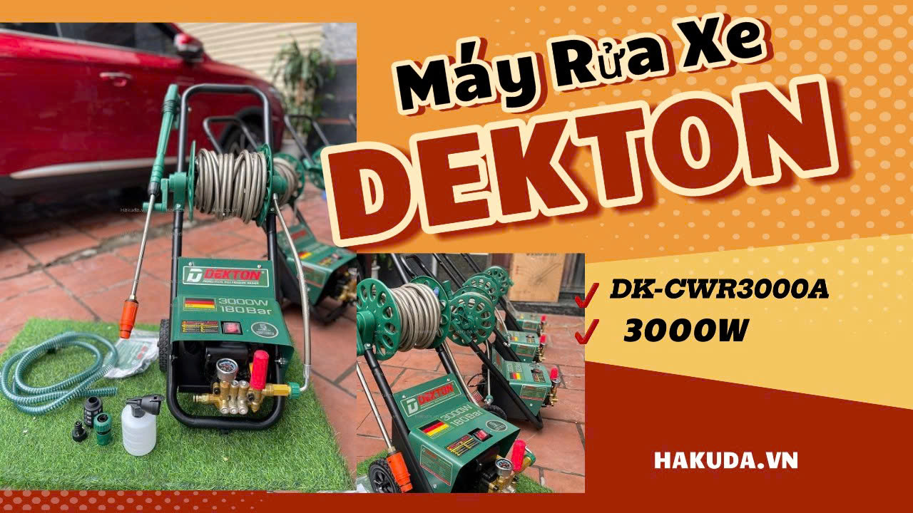 Ưu Điểm Máy Xịt Rửa Xe Chỉnh Áp Dekton DK-CWR3000A