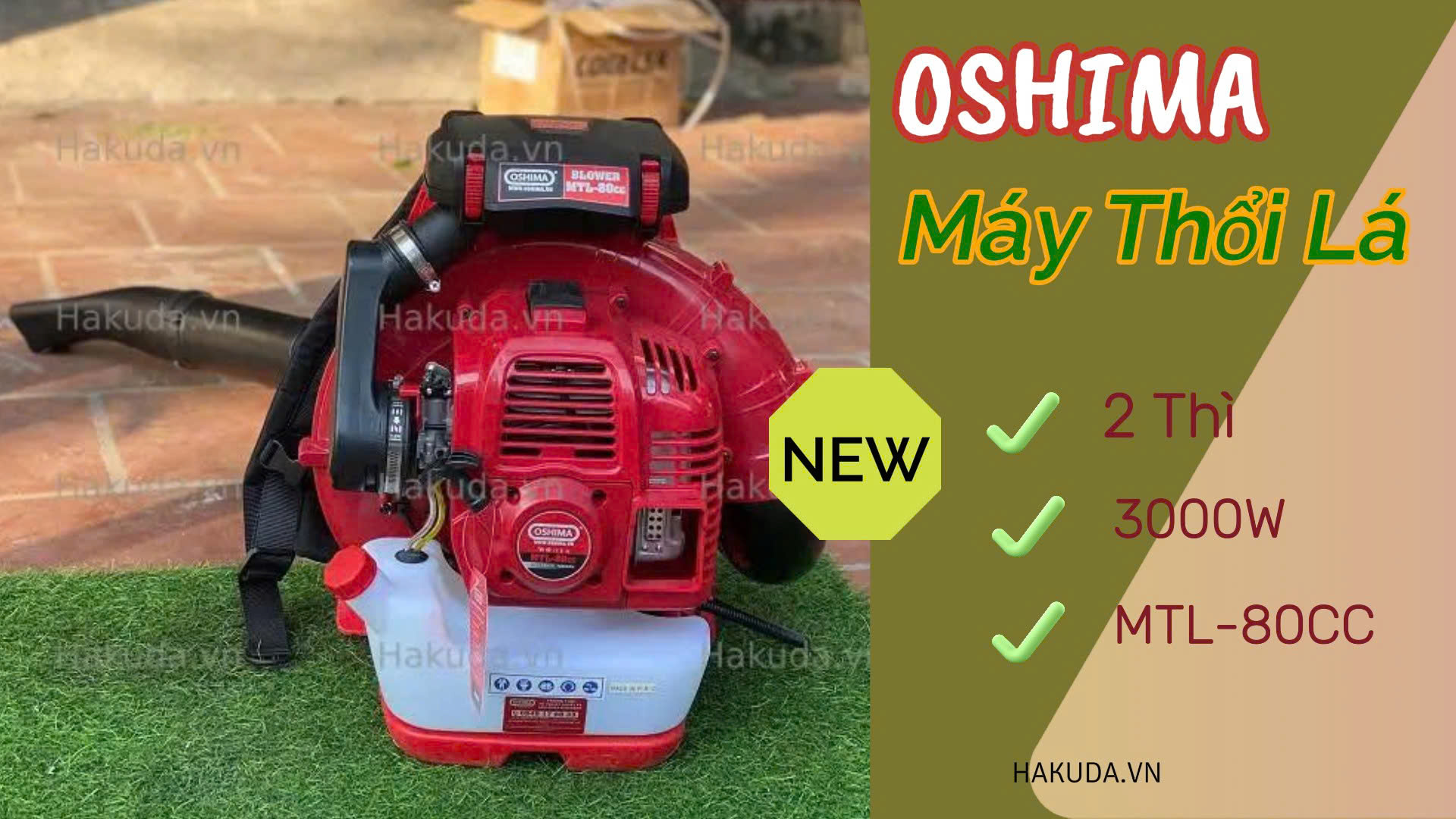 Máy Thổi Lá 2 Thì 3000W Oshima MTL-80CC Chính Hãng - Giá Rẻ