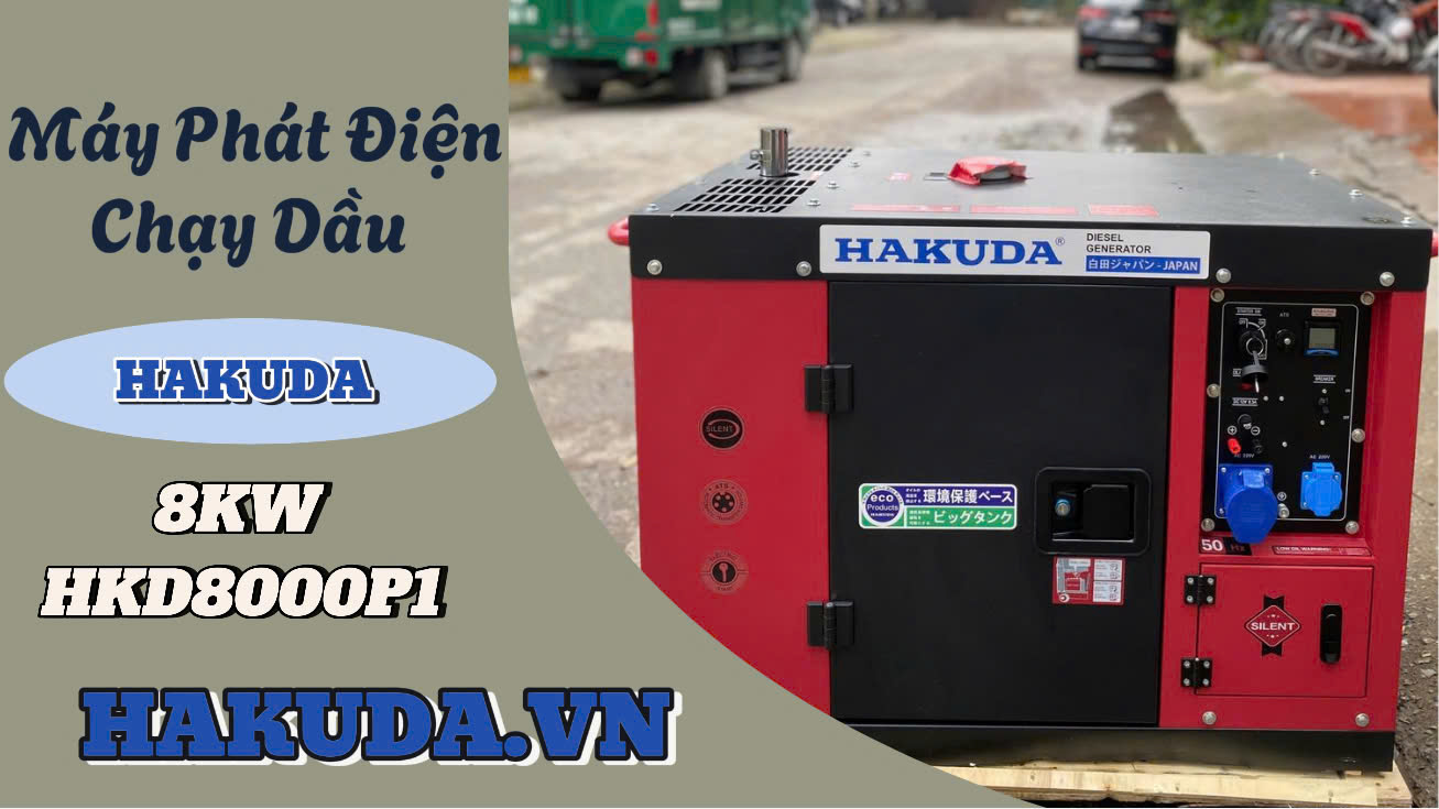 Ứng Dụng Máy Phát Điện Chạy Dầu 8KW Hakuda HKD8000P1