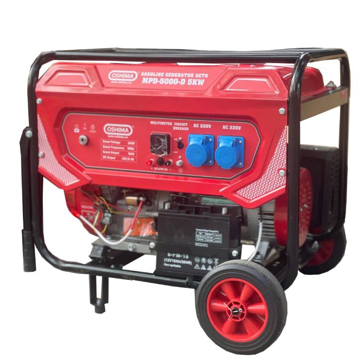 Máy Phát Điện Chạy Xăng 5KW Oshima MPD-5000-D Đề