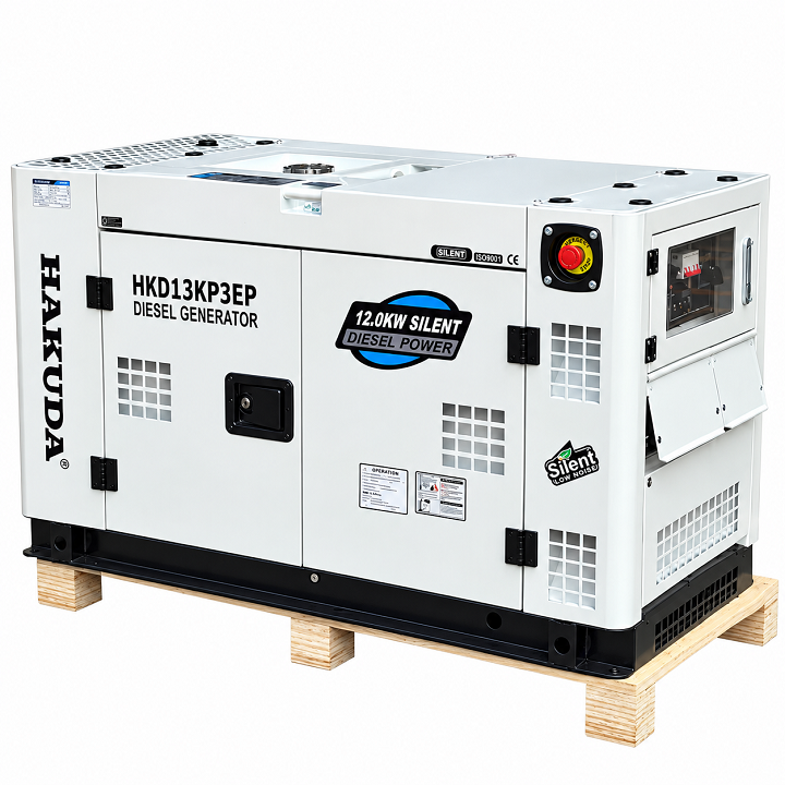 Máy Phát Điện Chạy Dầu Hakuda 12KW HKD13KP3EP 3 Pha New
