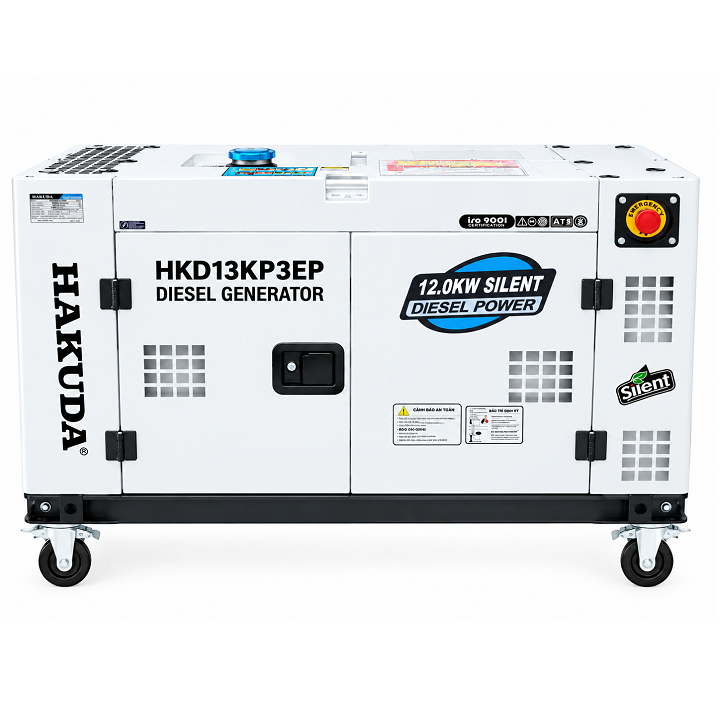 Máy Phát Điện Chạy Dầu Hakuda 12KW HKD13KP3EP 3 Pha New