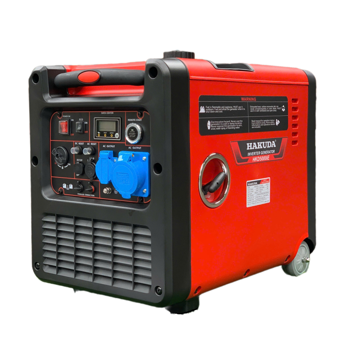 Máy Phát Điện Chạy Xăng Inverter 5KW Hakuda HKD5000iE Siêu Cách Âm