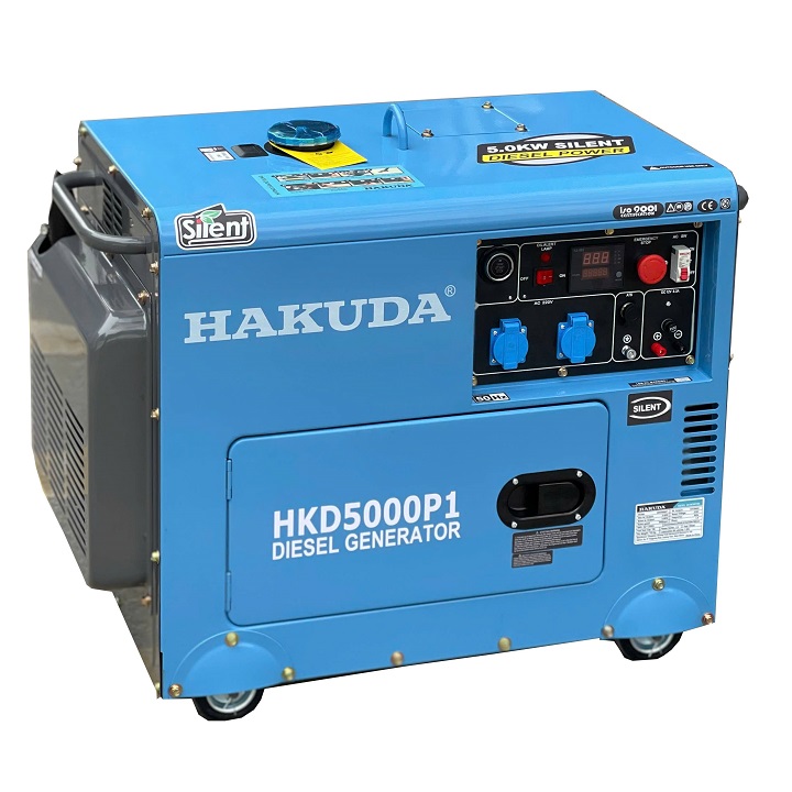 Máy Phát Điện Chạy Dầu 5KW Hakuda HKD5000P1