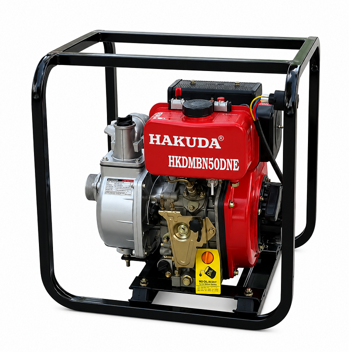 Máy Bơm Nước Chạy Dầu Hakuda 3.6KW HKDMBN50DNE Có Đề