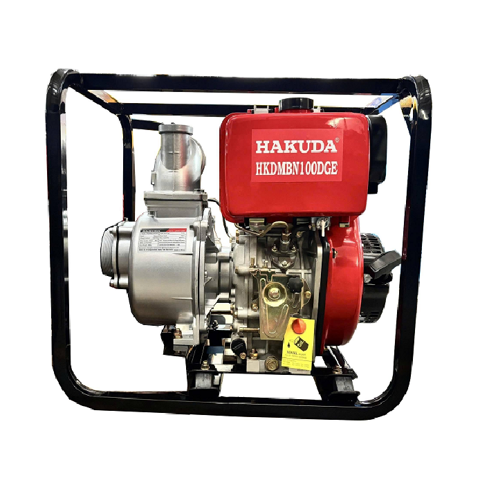 Máy Bơm Nước Chạy Dầu Hakuda 6.3KW HKD6300MBN100E Có Đề