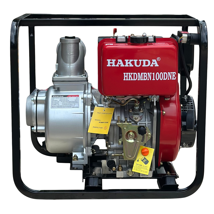 Máy Bơm Nước Chạy Dầu Hakuda 6.6KW HKDMBN100DNE Có Đề