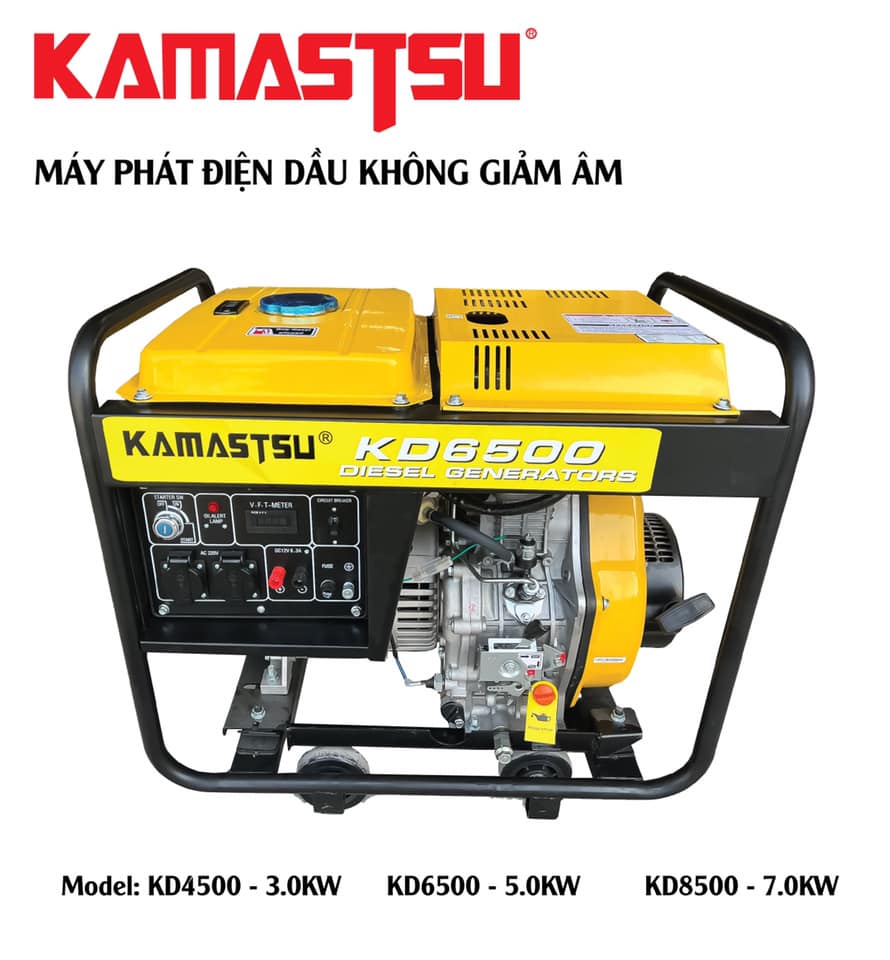 Máy Phát Điện Chạy Dầu 7Kw Kamastsu KD8500