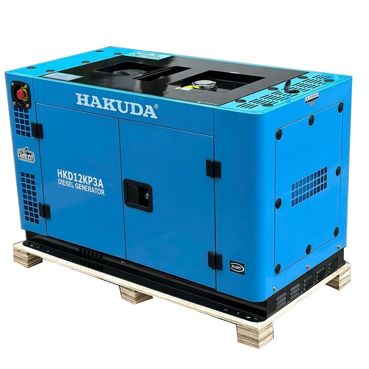 Máy Phát Điện Chạy Dầu Hakuda 12KW HKD12KP3A 3 Pha Siêu Cách Âm