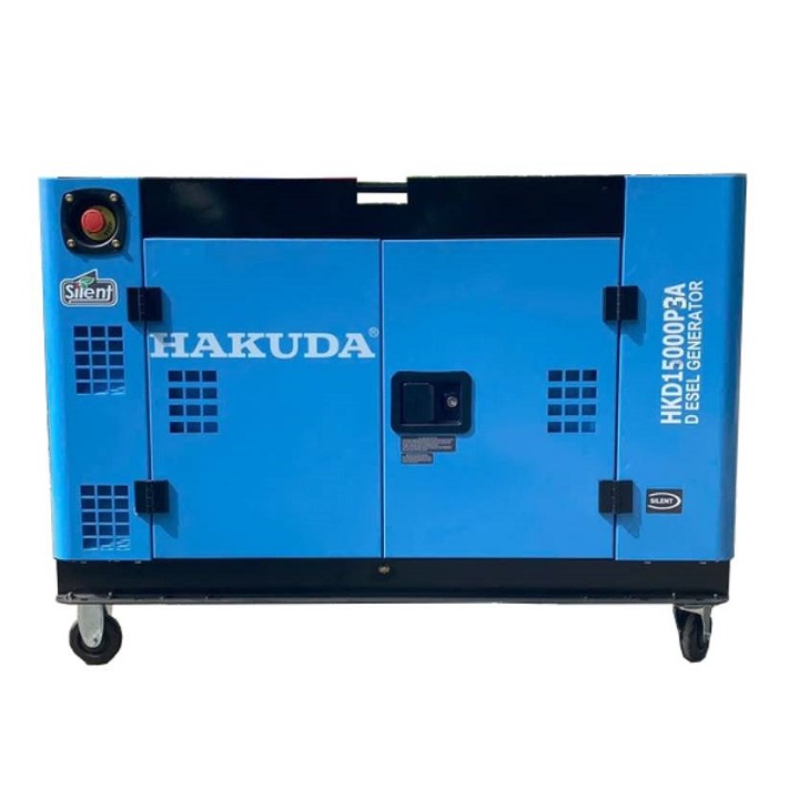 Máy Phát Điện Chạy Dầu Hakuda 15KW HKD15000P3A 3 Pha Siêu Cách Âm
