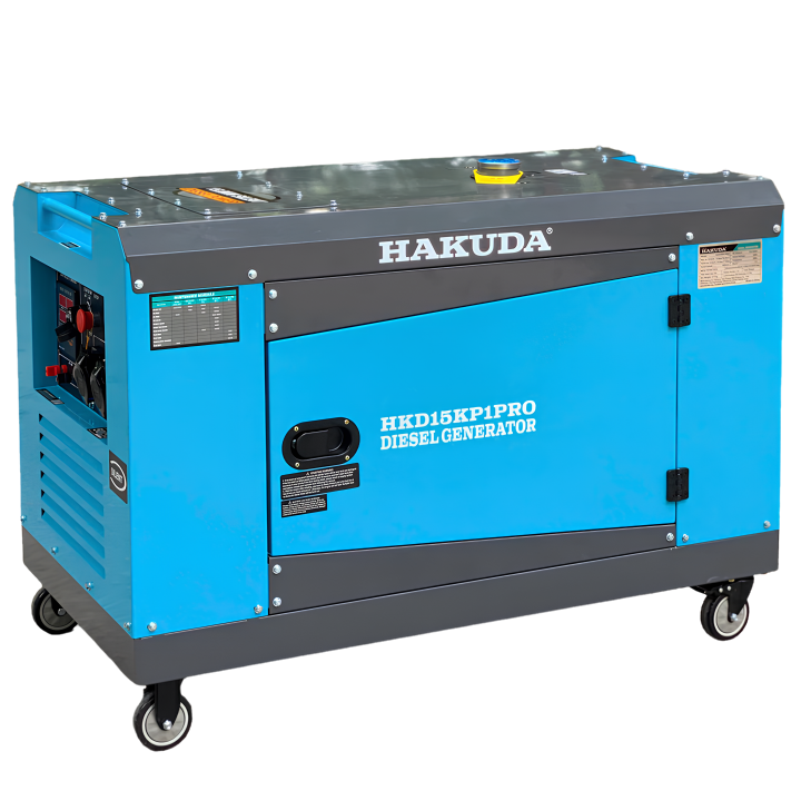 Máy Phát Điện Chạy Dầu Hakuda 15KW HKD15KP1PRO Siêu Cách Âm