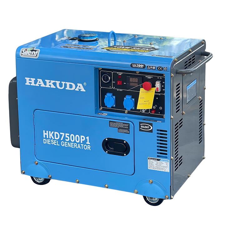 Máy Phát Điện Chạy Dầu Hakuda 7KW HKD7500P1