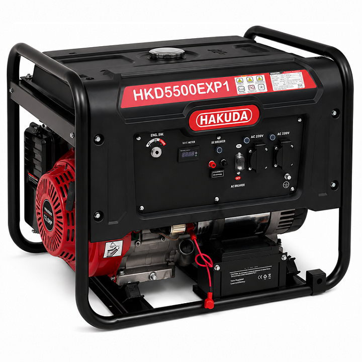Máy Phát Điện Chạy Xăng 5KW Hakuda HKD5500EXP1