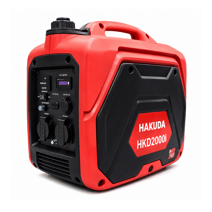 Máy Phát Điện Chạy Xăng Inverter 2KW Hakuda HKD2000i Siêu Cách Âm