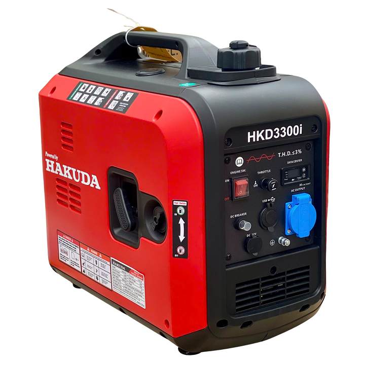 Máy Phát Điện Chạy Xăng Inverter 3KW Hakuda HKD3300i Siêu Cách Âm