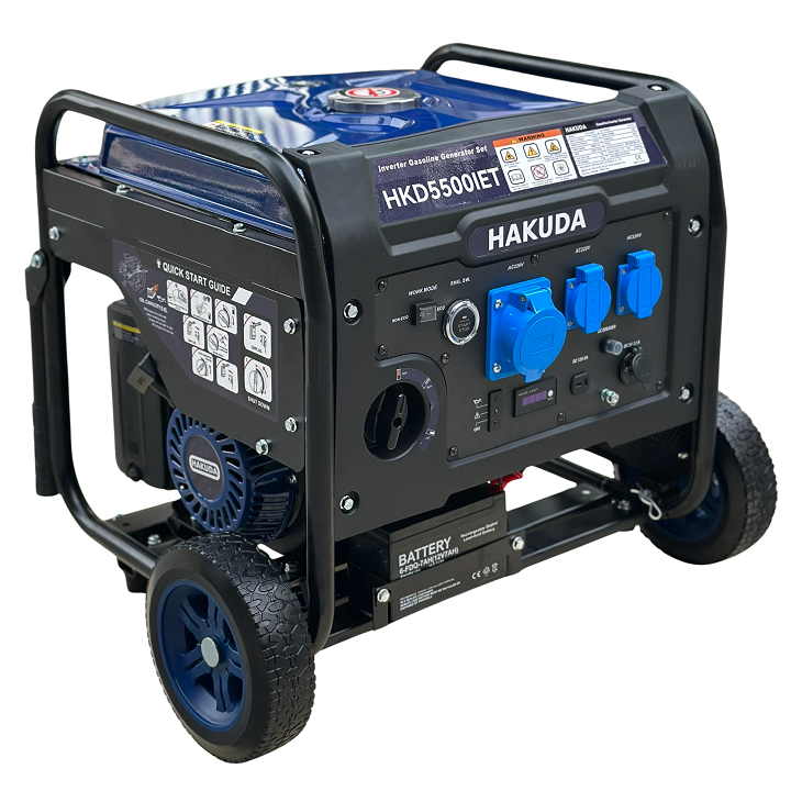 Máy Phát Điện Chạy Xăng Inverter 5KW Hakuda HKD5500IET