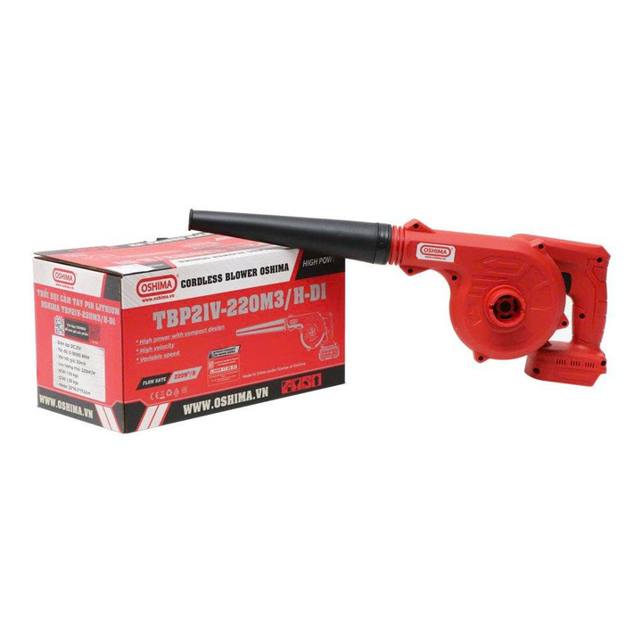 Máy Thổi Bụi Cầm Tay Dùng Pin Lithium 20V Oshima TBP21V-220M3/H-D1