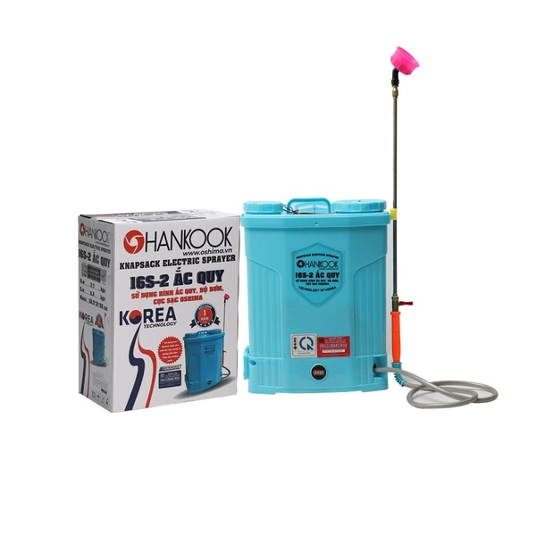Bình Phun Xịt Điện 16L Hankook 16S
