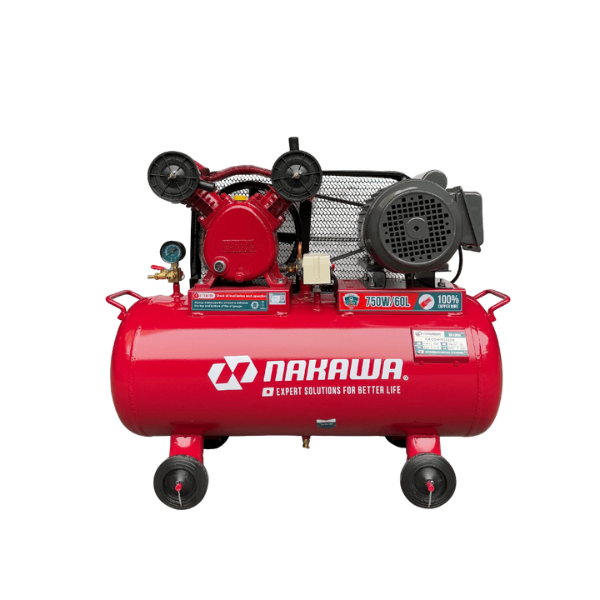 Máy Nén Khí Dây Đai Nakawa 1HP 60L NK1060E