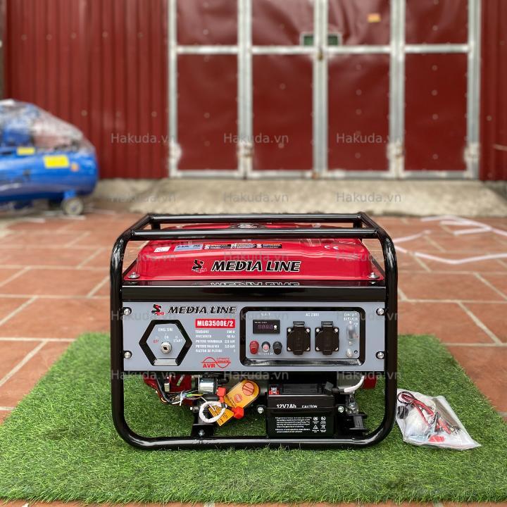 Máy Phát Điện Chạy Xăng 3Kw Media Line MLG3500E/2 Đề
