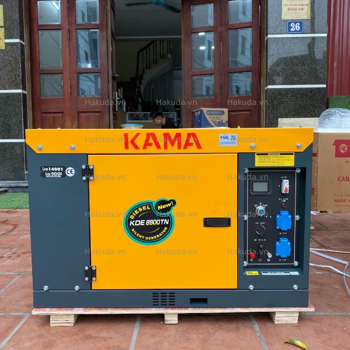 Máy Phát Điện Chạy Dầu 6Kw Kama KDE8800TN Siêu Cách Âm