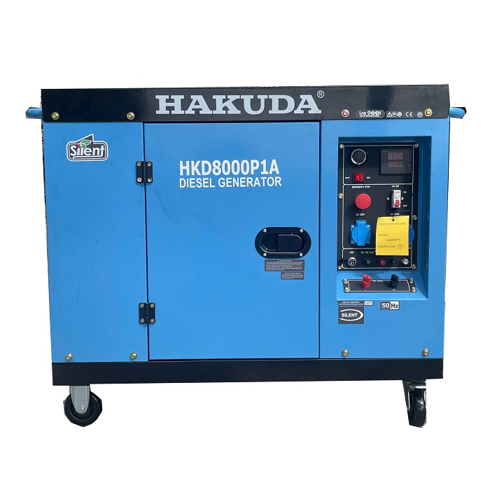 Máy Phát Điện Chạy Dầu Hakuda 8KW HKD8000P1A Có Đề