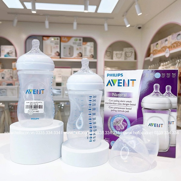 Bình sữa Avent PP mô phỏng tự nhiên (60ml, 125ml, 260ml, 330ml)