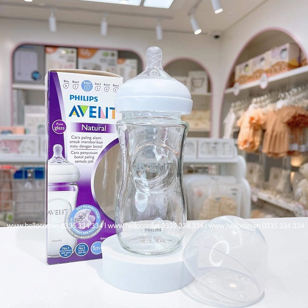 Bình Avent thuỷ tinh mô phỏng tự nhiên (120ml, 240ml)