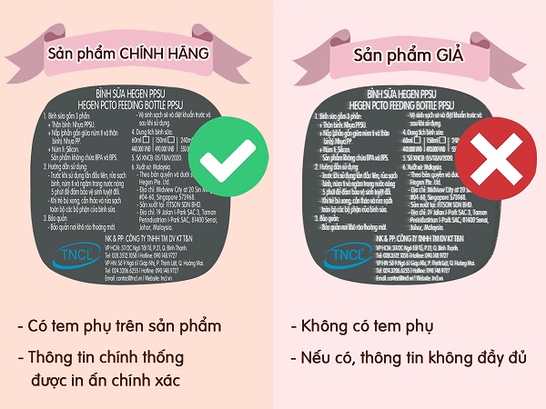 cách nhận biết sản phẩm Hegen thật giả